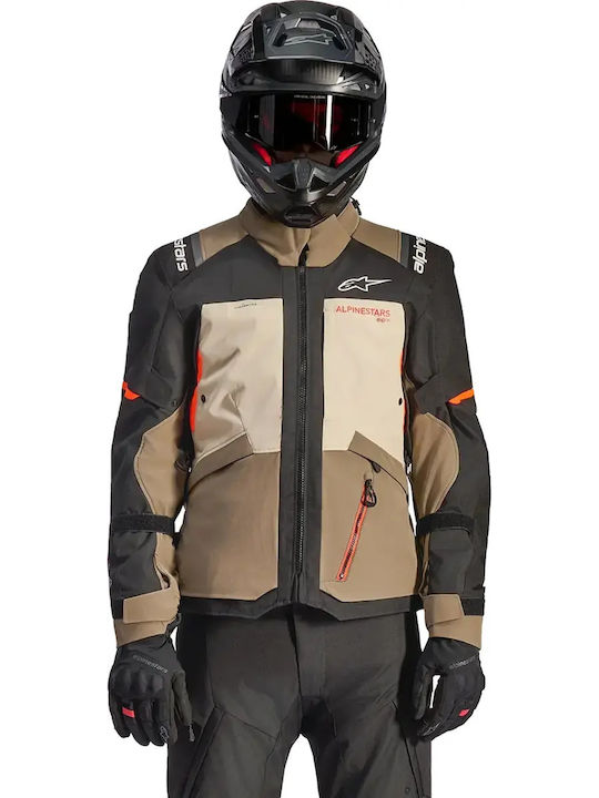 Alpinestars Andes V4 Winter Men's Riding Jacket Waterproof Grey / Brown