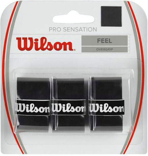 Wilson Pro Sensation Overgrip Μαύρα 3τμχ