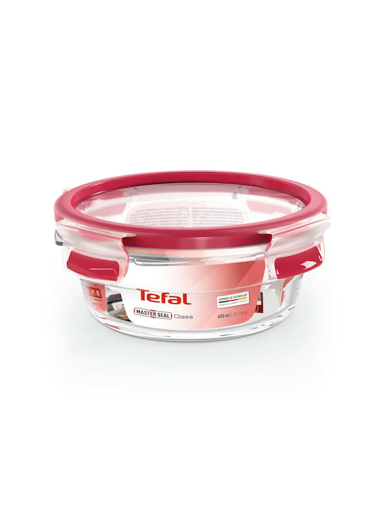 Tefal Glas Mittagsboxen Rot 600ml