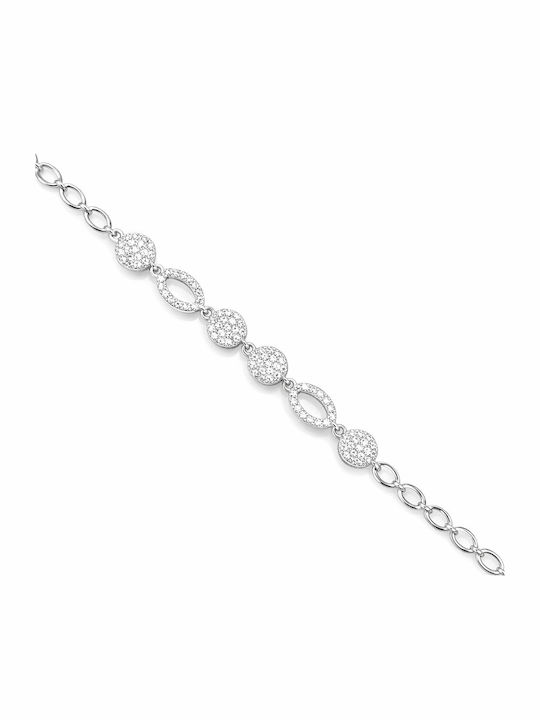 Xryseio Women's Silver Bracelet with Zircon