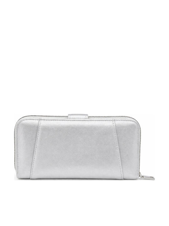Großes Damenbrieftasche Silber