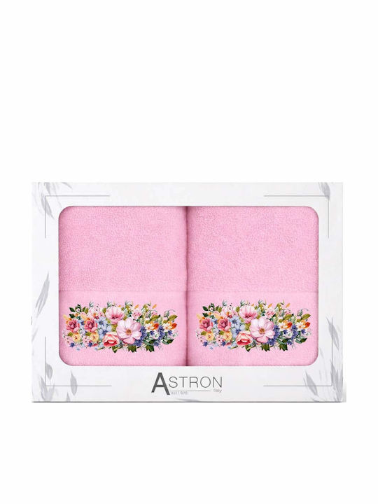 Astron Italy Face Towel Blossom Ecru 2 Pieces Weight 500gsm