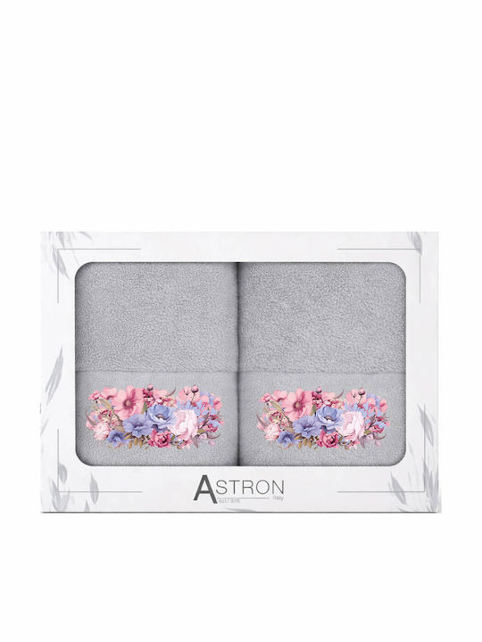 Astron Italy Face Towel Blossom Ecru 2 Pieces Weight 500gsm