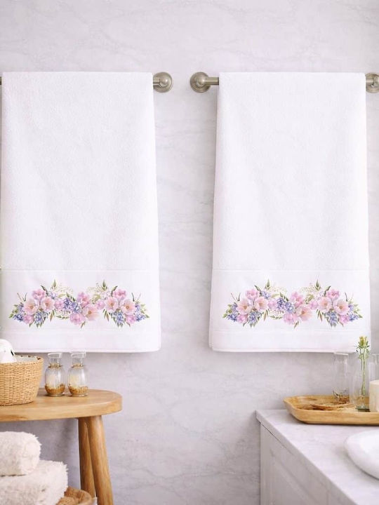Astron Italy Face Towel Blossom Ecru 2 Pieces Weight 500gsm