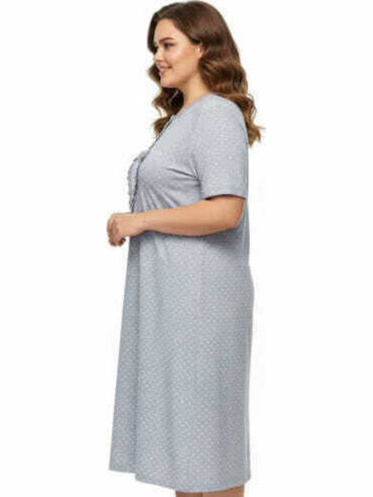 Prive Underwear Summer Cotton Women's Nightgown Gray