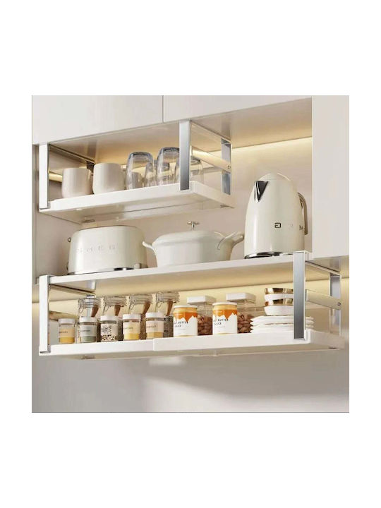 Wall Mounted Metallic Spice Organizer Grey