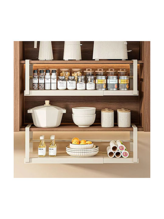 Wall Mounted Metallic Spice Organizer Grey