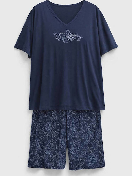 Noidinotte Summer Women's Pyjama Set Blue