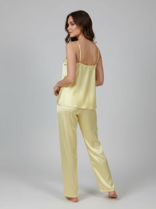 Milena by Paris Summer Women's Pyjama Set Yellow 009200-Yellow