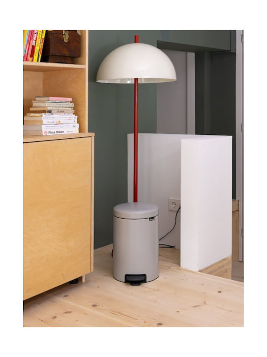Brabantia Newicon Κάδος Απορριμμάτων Πλαστικός με Πεντάλ Γκρι 20lt