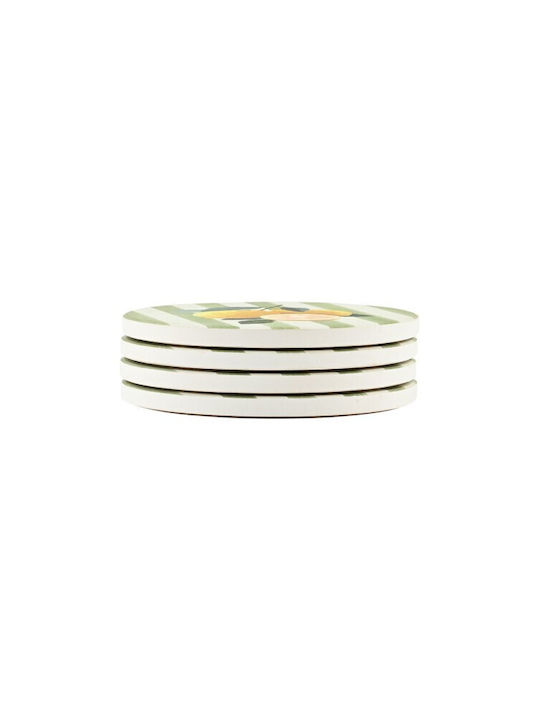 Estia Citrus Grove Untersetzer Keramik mit Gestell Gelb 10,3x10,3cm 4 Stück Estia Citrus Grove Untersetzer Keramik mit Gestell Gelb 10,3x10,3cm 4 Stück