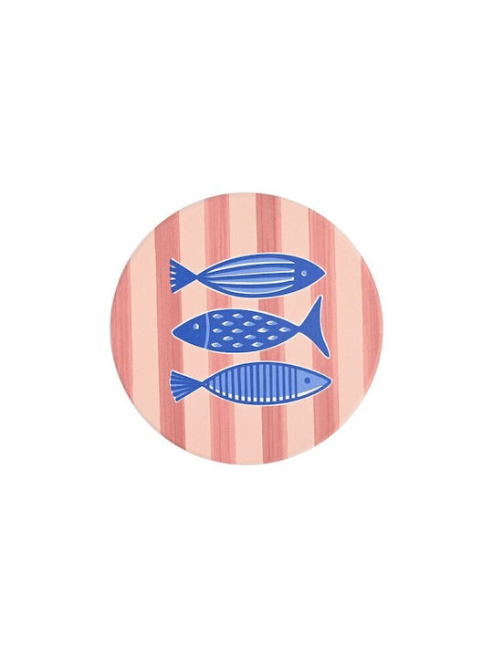 Estia Porto Pesce Untersetzer Keramik mit Gestell 10,3x10,3cm 4 Stück