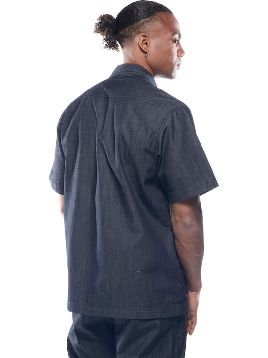 Overshirt Mânecă Lungă Albastră