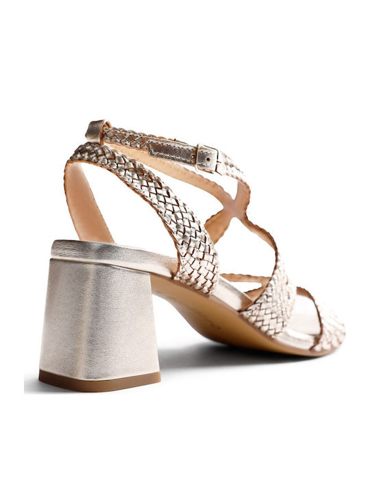 Damen Sandalen Silber
