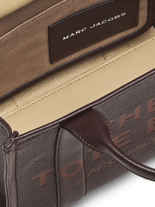 Δερμάτινη Γυναικεία Τσάντα Tote Χειρός Καφέ