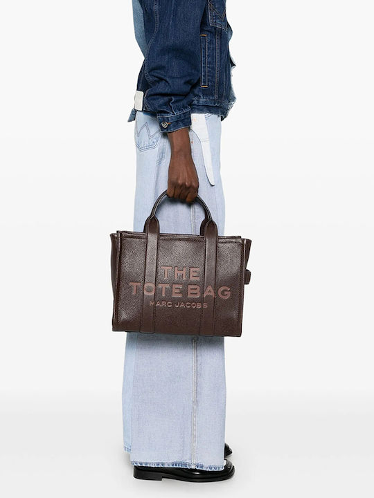Leather Women's Tote Handbag Brown