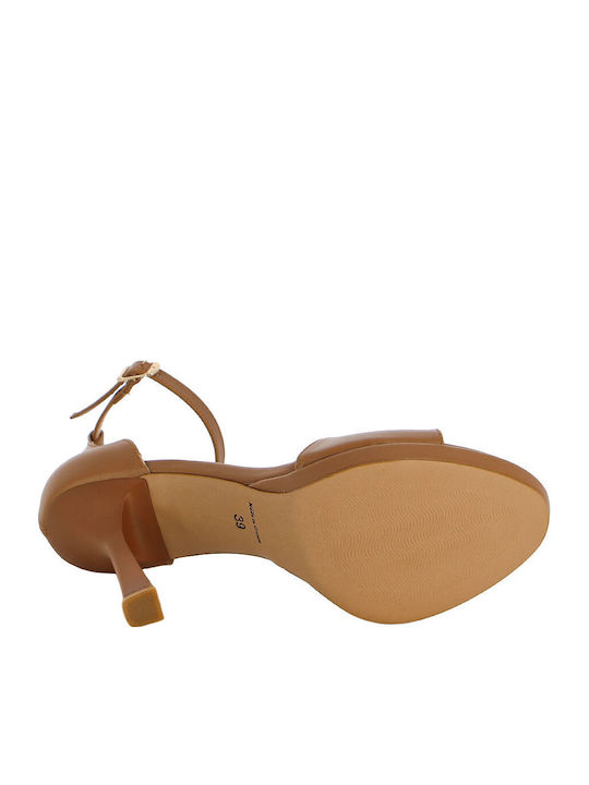 Leather Tabac Brown Sandals