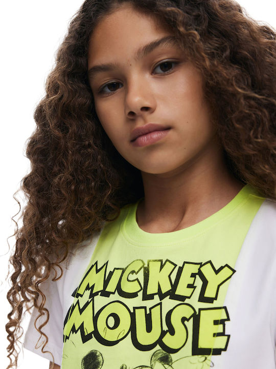 Детска Блуза Бяла Kiss Mickey