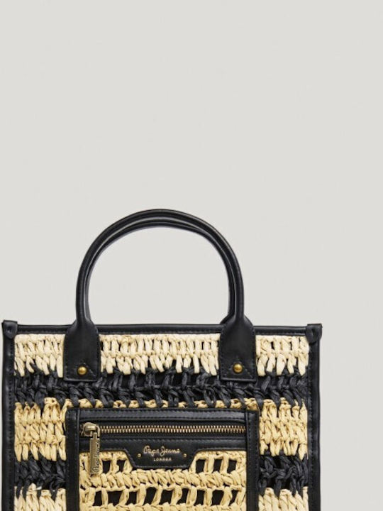 Pl0300105999black Straw Women's Shoulder Bag Black