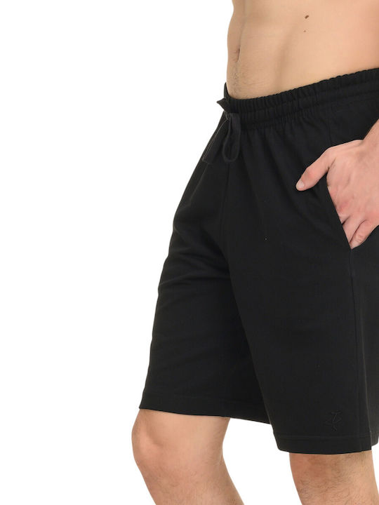 French Terry Men's Bermuda Black