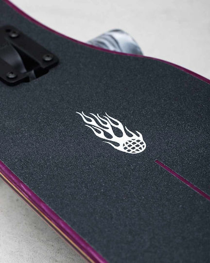 Globe Outlier Longboard Purple Flames 36&quot