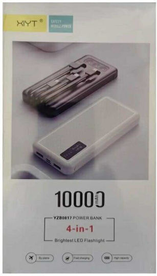 YZB0817 Power Bank 10000mAh με 2 Θύρες USB-A Μαύρο