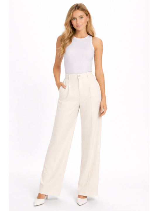 Women's Pantaloons in Regular Fit Ecru SS-M115980-26TR-Ecru