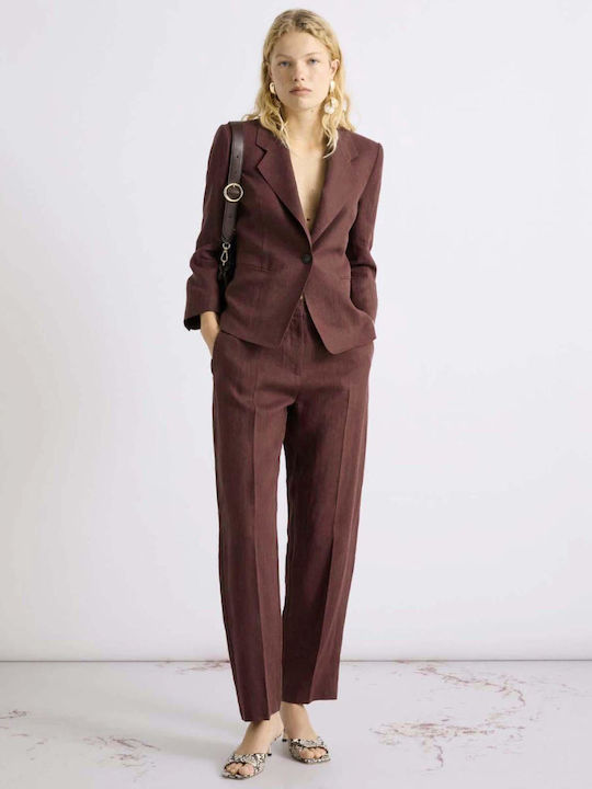 Women's Chino Trousers in Slim Fit Brown
