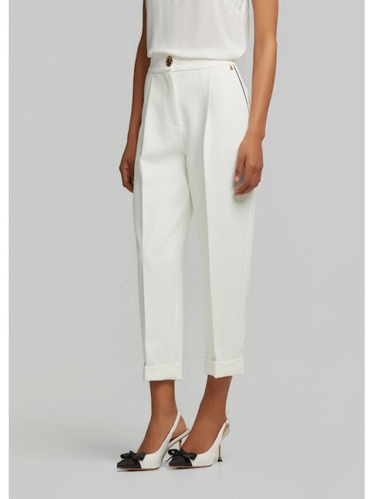Pantaloni Dama Alb Costum