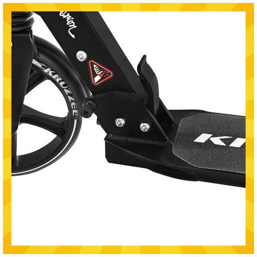 Kruzzel Kids Scooter Foldable 2-Wheel for 10+ Years Black