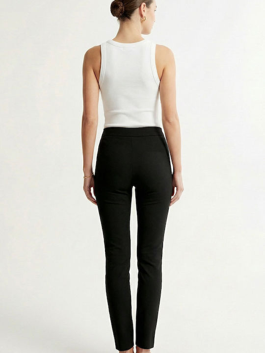 Damen Stoffhose Schwarz