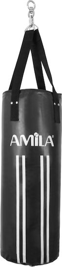 AMILA Συνθετικός Σάκος Μποξ 25kg με Ύψος 100cm Μαύρος