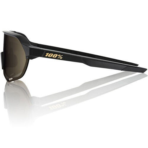 100% Cycling Glasses with Black Frame & Mirror / Transparent Lenses