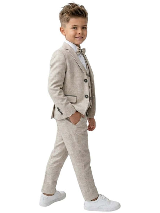 Kids Summer Suit 5 Pieces Beige