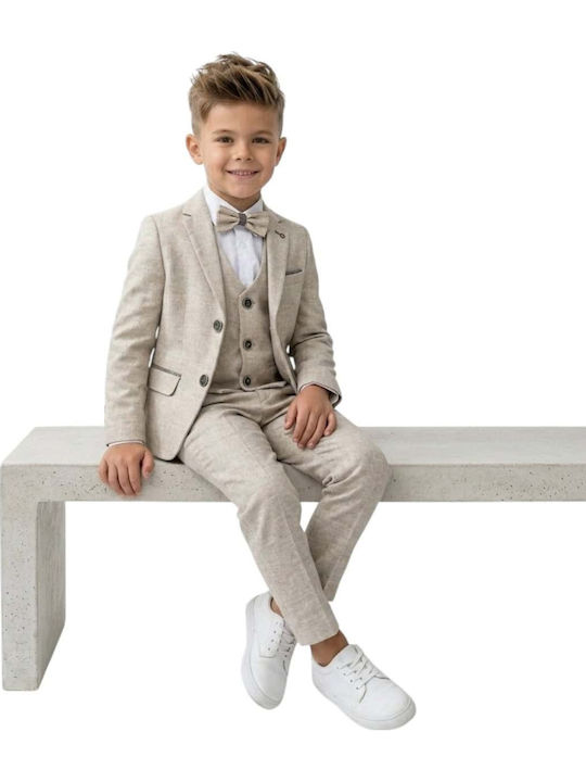 Kids Summer Suit 5 Pieces Beige
