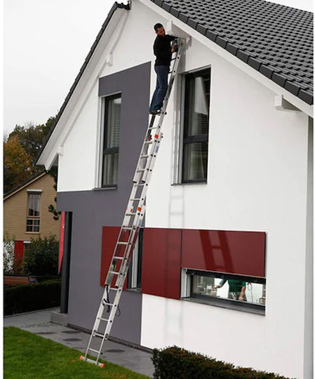 Professional Three-section Ladder Krause Tribilo 3x14 10.9 M 150 Kg