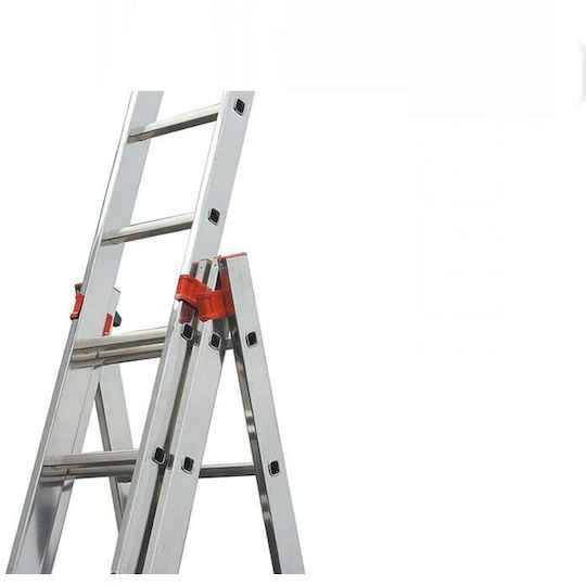 Professional Three-section Ladder Krause Tribilo 3x14 10.9 M 150 Kg