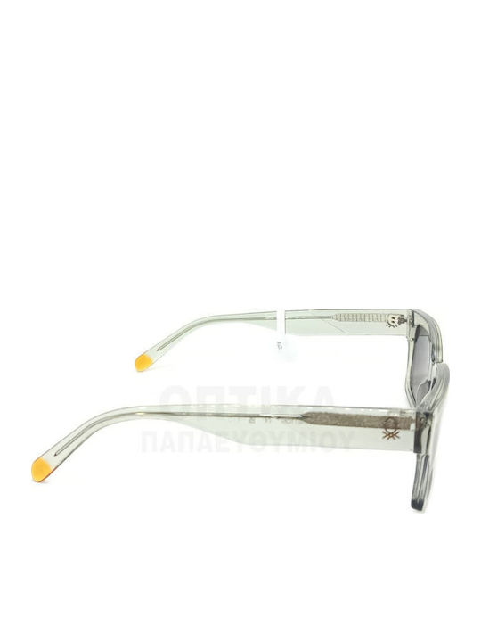 Benetton Unisex Sunglasses With Green Frame And Gray Lens BE5101 901