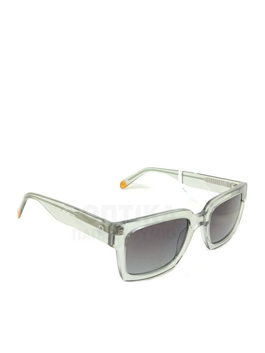 Benetton Unisex Sunglasses With Green Frame And Gray Lens BE5101 901