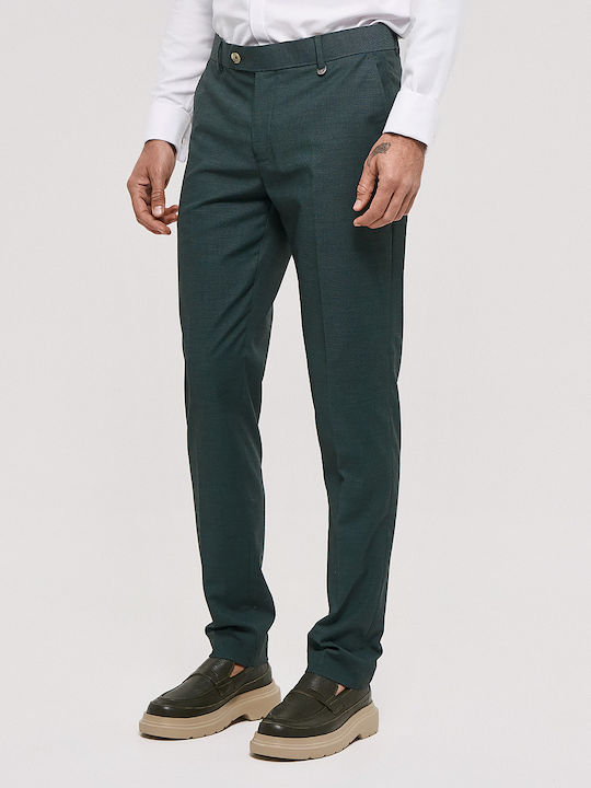 Elastic Green Men's Trousers