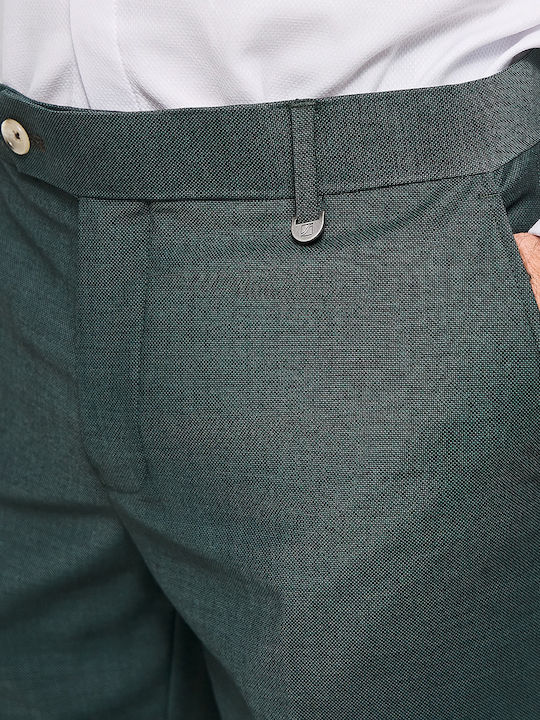 Elastic Green Men's Trousers
