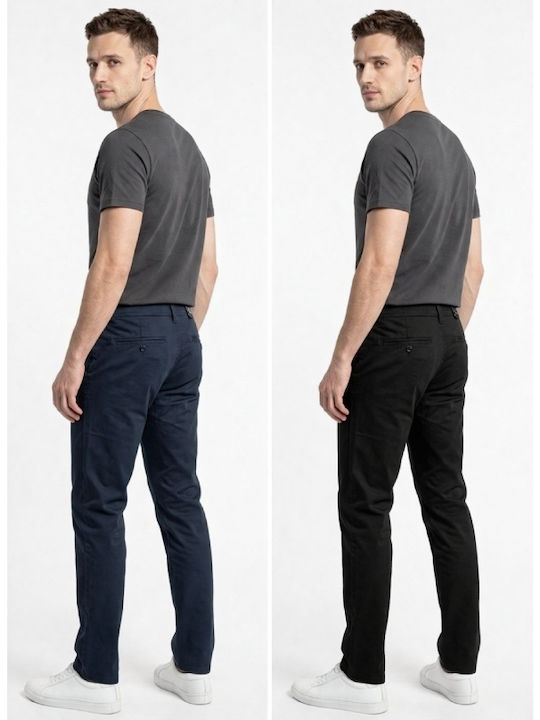 Pantaloni Chino Elastici Albaștri