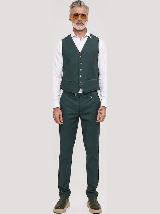 Elastic Green Men's Trousers