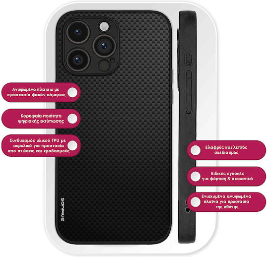 Sonique Carbon Series Handyhülle Für OnePlus 15R 5G Schwarz 01