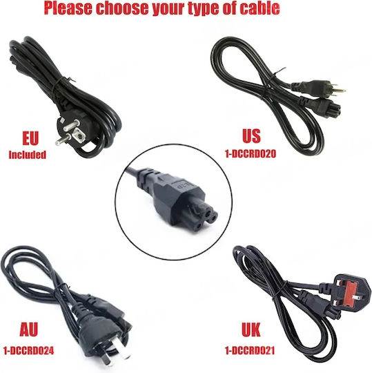 Laptop Charger 120W 19.5V 6.15A for HP with Detachable Power Cord and Plug Set