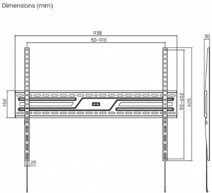 Arielli ATB-3869 Suport TV de Perete