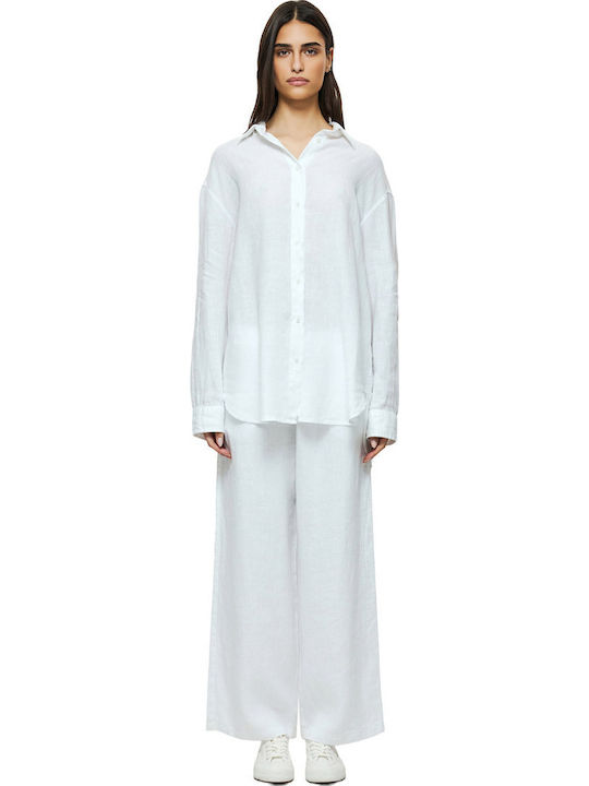 Μακρυμάνικο Γυναικείο Πουκάμισο White