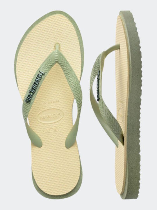 Top Flip Flops in Green Colour