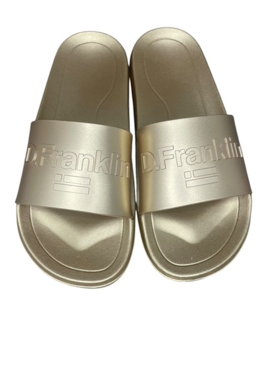 Marea Slides in Gold Colour