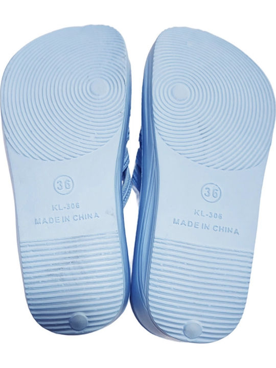 Damen Zehentrenner in Hellblau Farbe